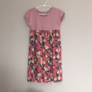 Girls Tea empire waist cotton dress